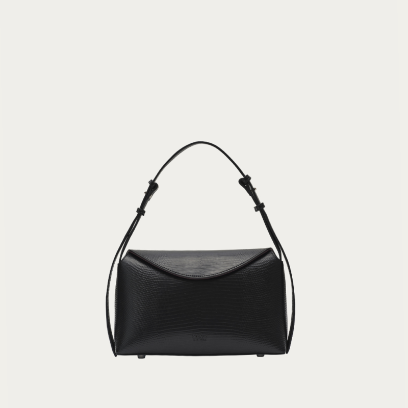 Hudson Bag Black Lizard